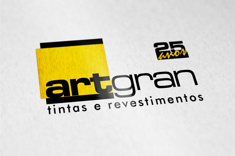 marca comemorativa 25 anos Artgran Tintas e Revestimentos